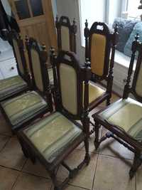 Krzesła antyki z obiciem