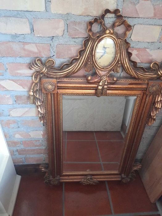 Lustro ,barokowe , złota rama , duże ok.150cm wys.