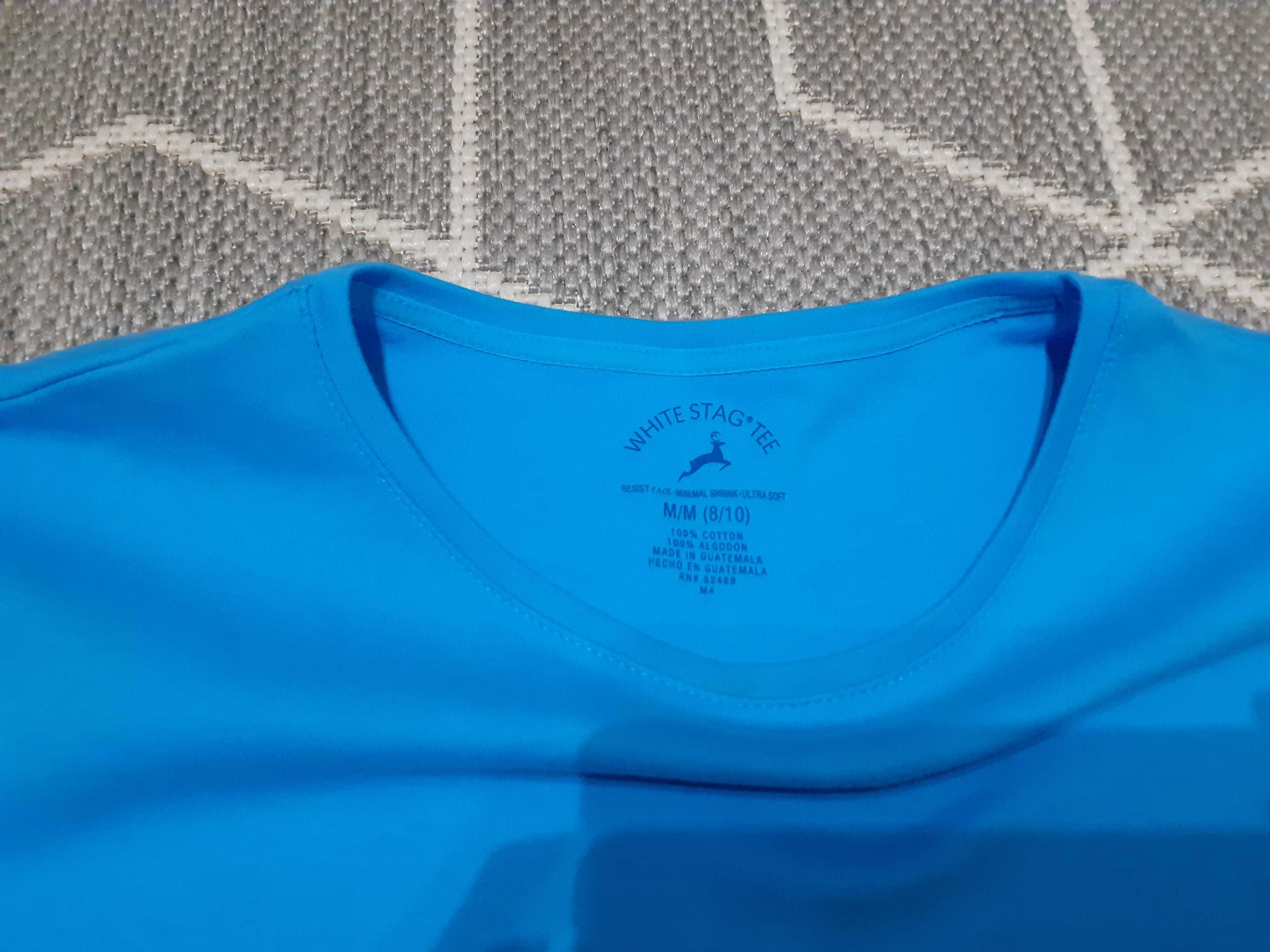 Koszulka damska t-shirt rozmiar M kolor niebieski nowa bez metki