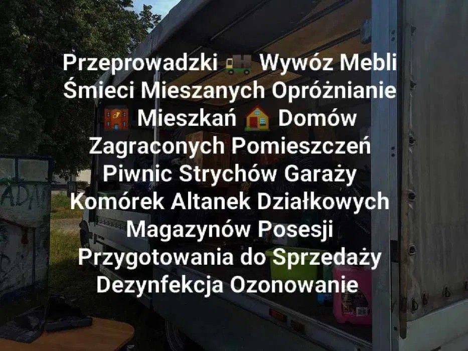 Opróżnianie Mieszkań Domów Wywóz Mebli Śmieci Gabarytów Przeprowadzki
