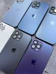 Чехол на iPhone 15 про макс и другие, стеклянный Айфон Glass case А.12