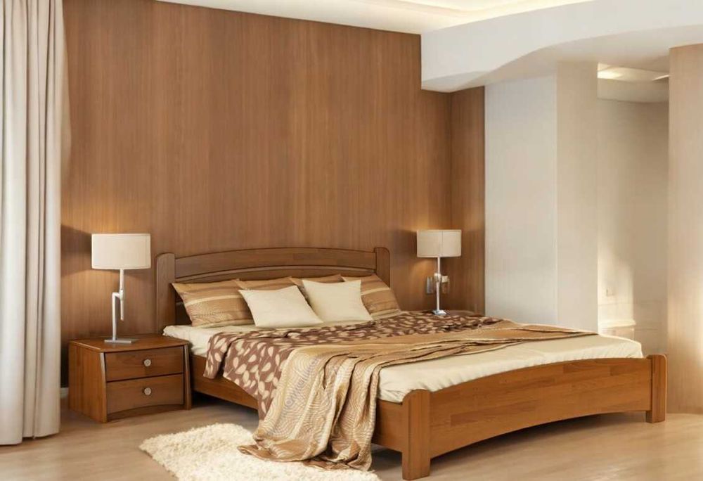 Ліжко з масиву Дуба та Бука 160*200