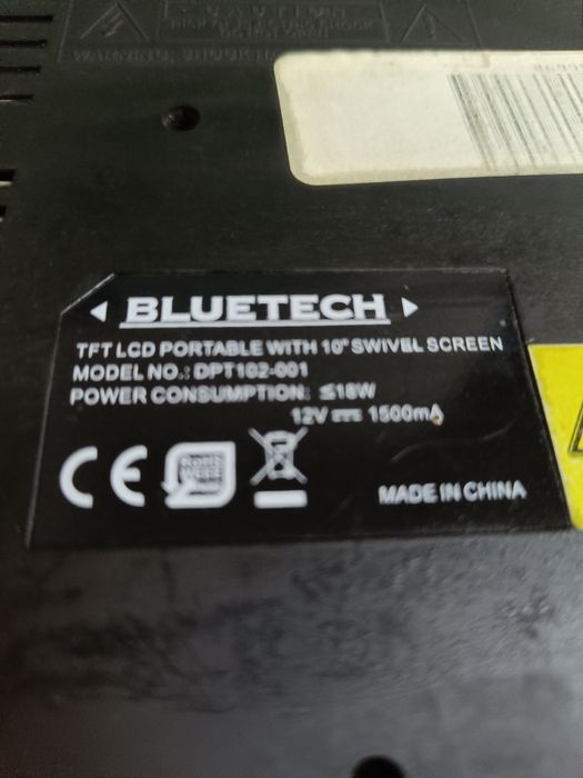 Przenośny odtwarzacz DVD Bluetech