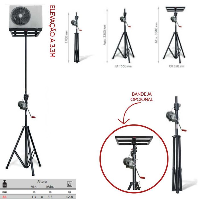 TORRE DE ELEVAÇÃO 3.3 METROS POWERED JL20