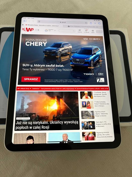 JAK NOWY iPad 10 256GB wifi srebrny BATERIA 97%
