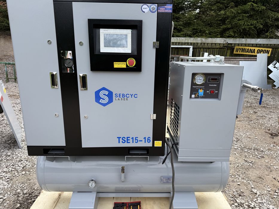 Kompresor Sprężarka śrubowa 15kw 16bar 20HP DO LASERA 3kW