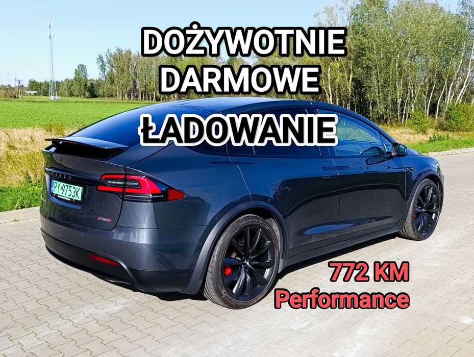 Tesla Model X DARMOWE ŁADOWANIE SC01 Performance Jak NOWA BEZwypadkwa