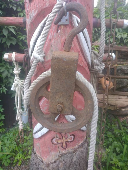 Stary bloczek okretowy solidny