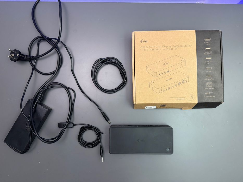 Stacja dokujaca i-Tec USB-C Dual Display / KVM 100W PD