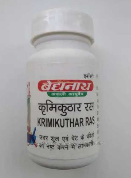 Кримикутхар Рас Байдьянатх от паразитов, глистов, для пищеварения