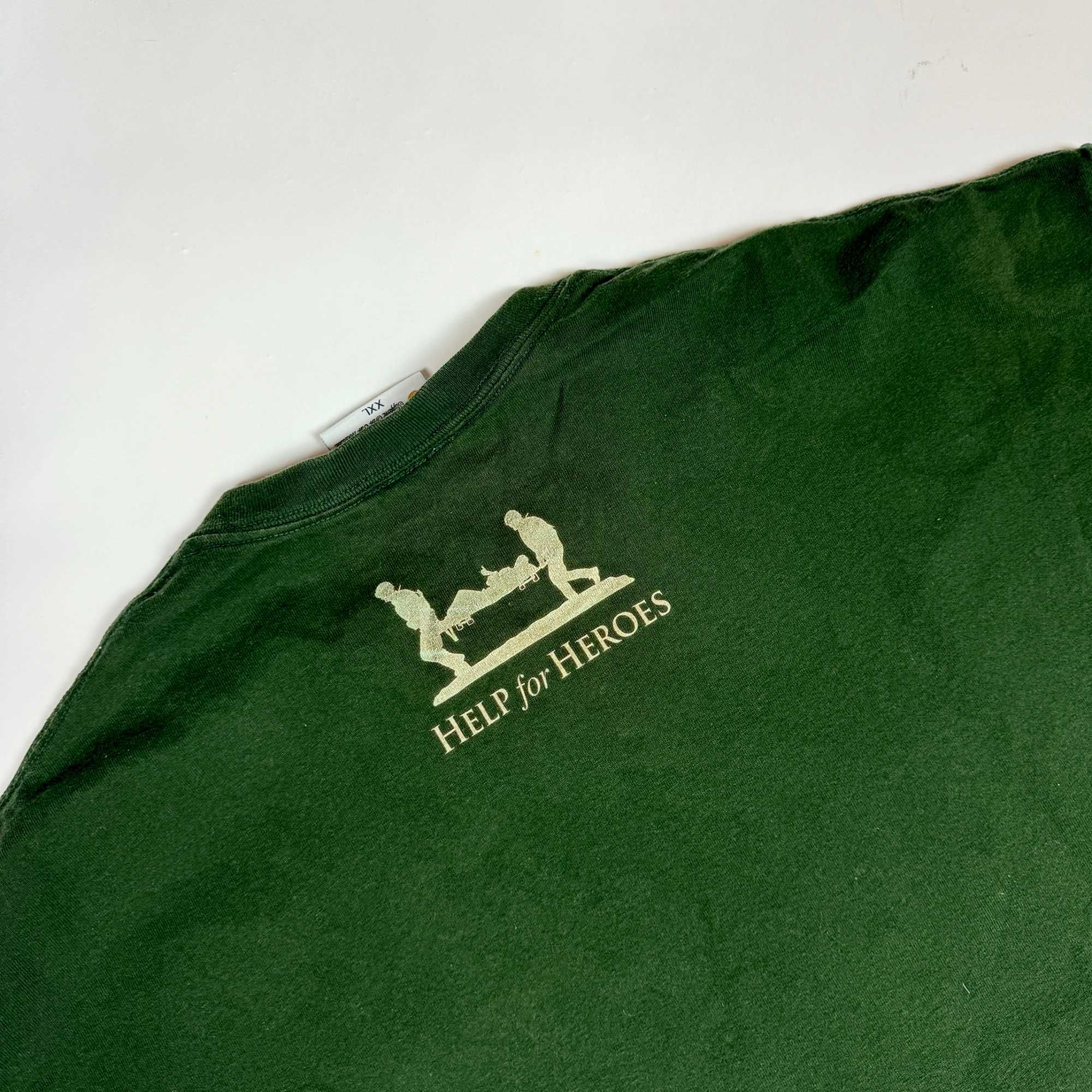 Help for Heroes military oversize T-shirt koszulka z dużym nadrukiem