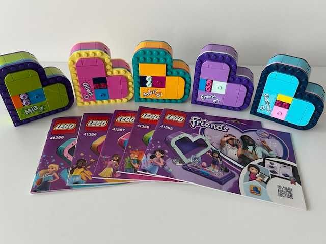 LEGO Friends pudełko serce 41356,41354,41357,41358,41355 zestaw