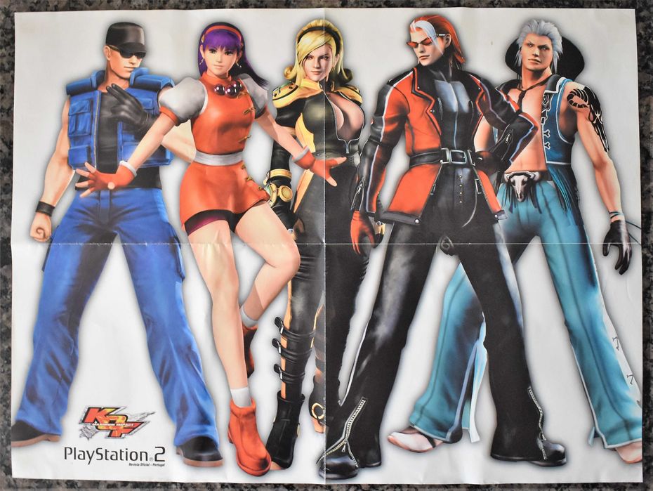 KOF: Maximum Impact / Driv3r - Poster antigo jogos PlayStation 2 (PS2)