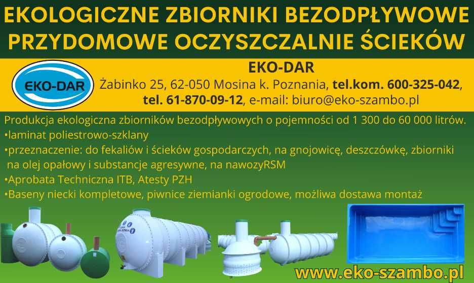 Zbiornik szambo ekologiczne na deszczówkę wodę 10720L Atest ITB  PZH