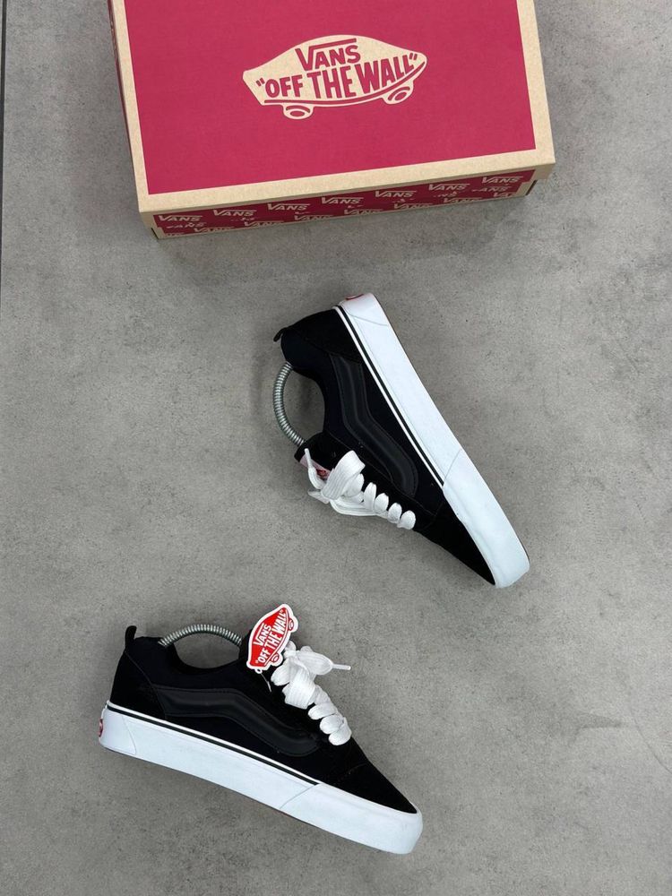 Vans Knu Skool Black Ванси олд кну скул чорні 2025 НАЛОЖКА