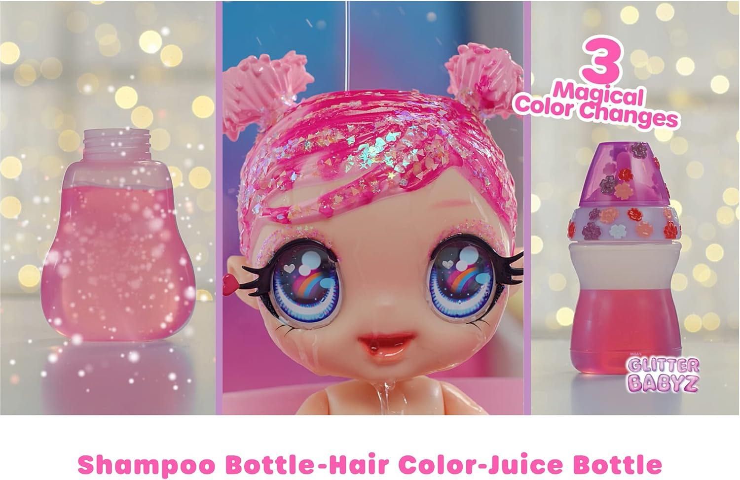 Кукла Глитер Бейбиз  Пупс Лила Вайлдбум меняет цвет Glitter Babyz Lila