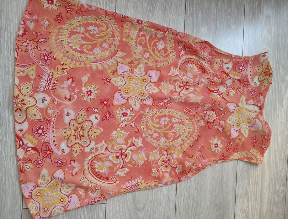 Wzorzysta bluzka damska bez rękawów XL