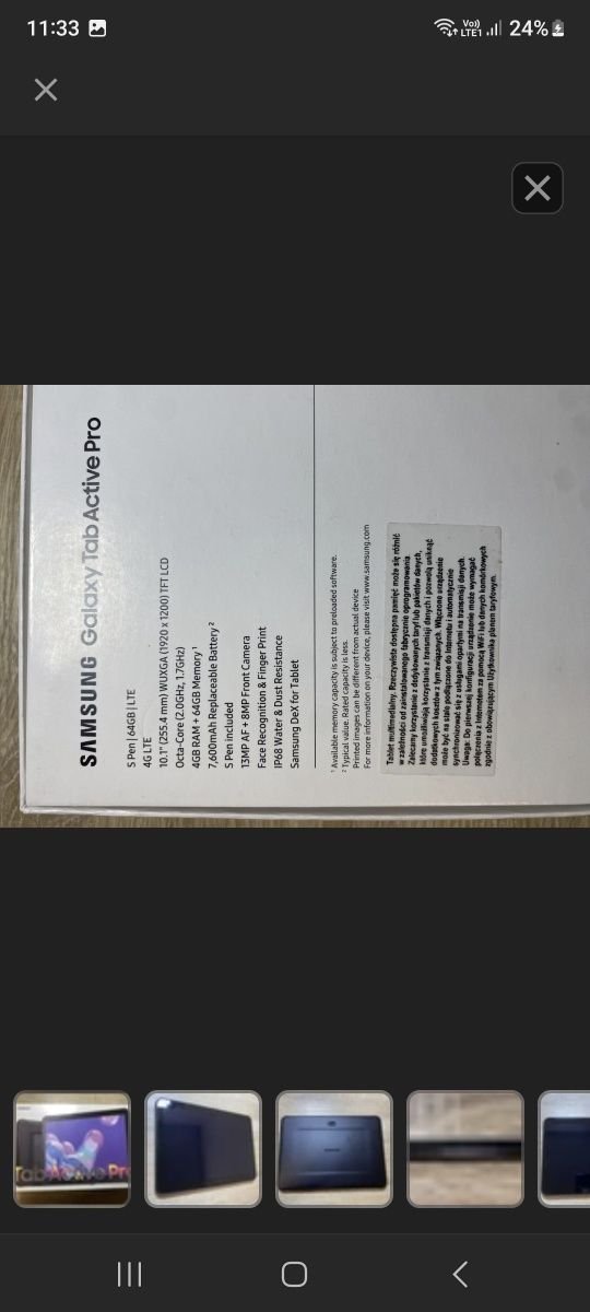 samsung tab active pro 10cali