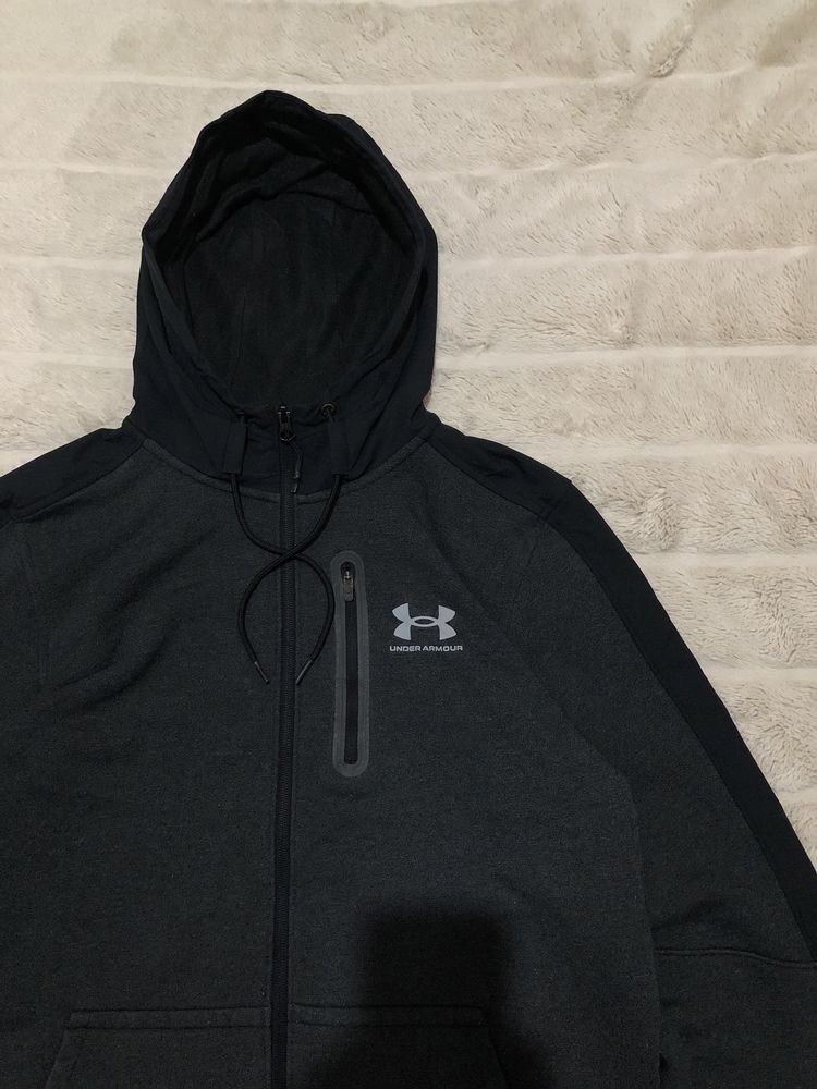 UA UNDER ARMOUR (M) Zip-Hoodie мужской худи на фоисе зип кофта оригина