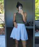 Tennis skirt biała spódnica plisowana spódnica tenisowa S