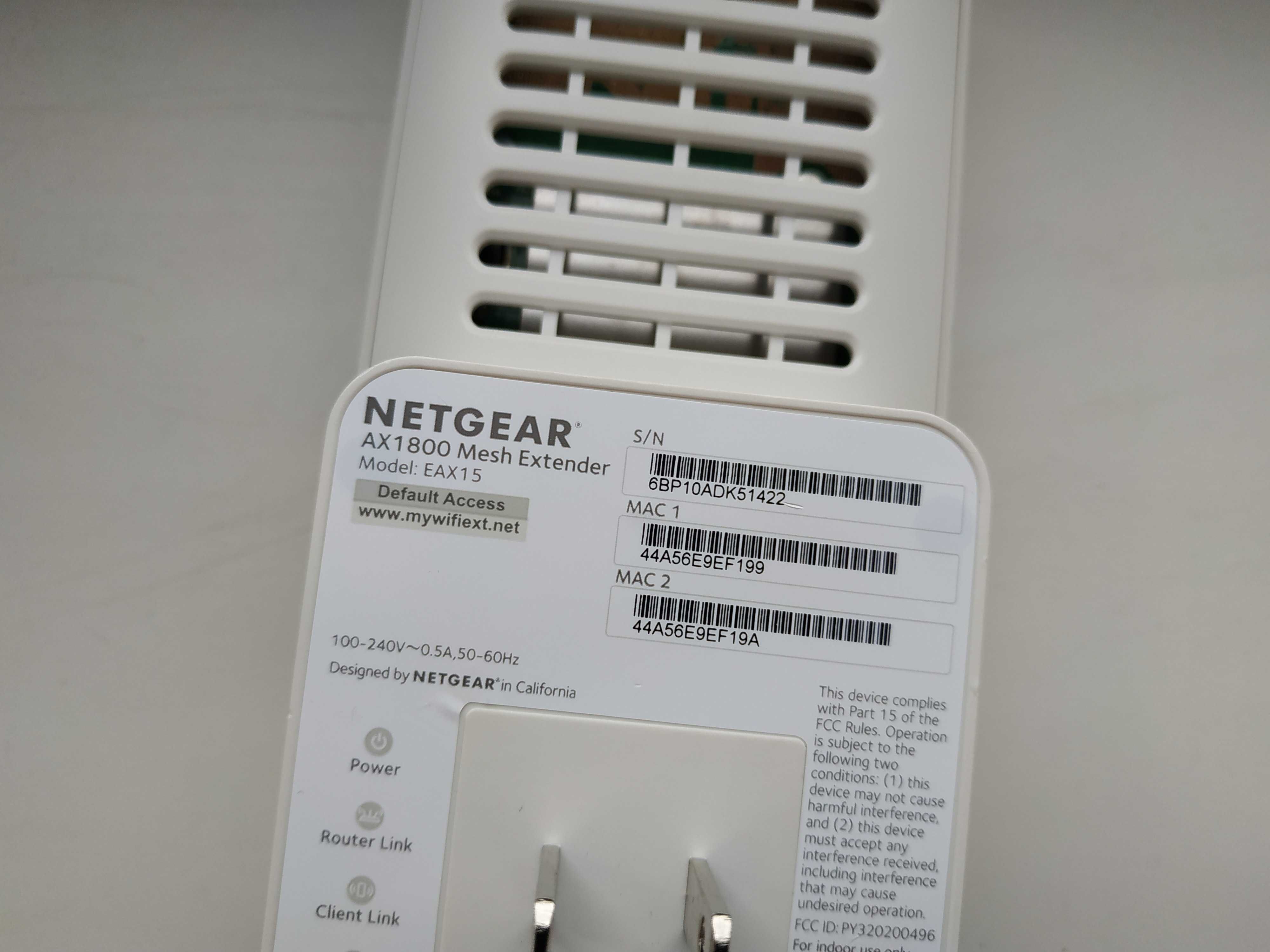 Роутер Ретранслятор WiFi Netgear EAX15 AX1800