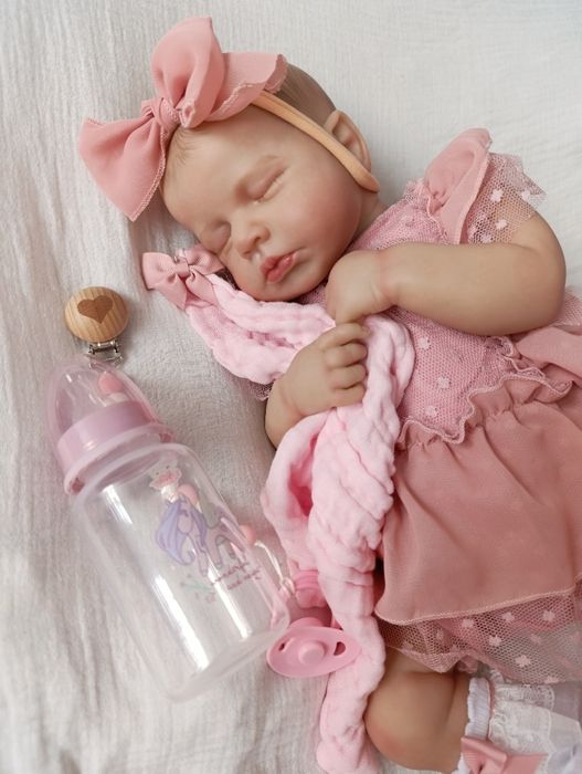 Lalka w typie reborn z wyprawką prezent lala miękki brzuszek