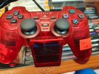 Kontroler DualShock 2 PS2 Pad Crystal Red Oryginał+Karta SklepRetroWWA