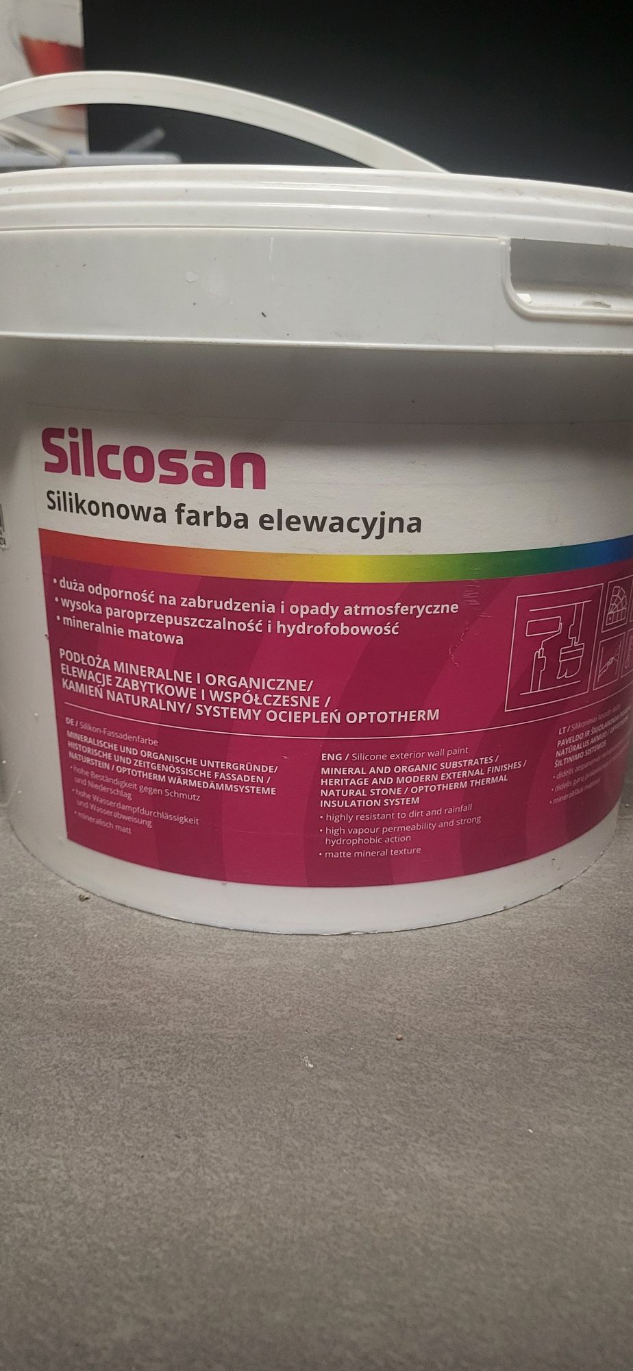Optolith farba elewacyjna biala