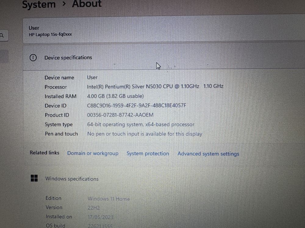 Portátil HP 15s-fq0028na, bom estado