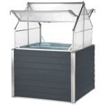 Warzywniak na balkon mini szklarnia zielnik okna balkonowa zadaszony