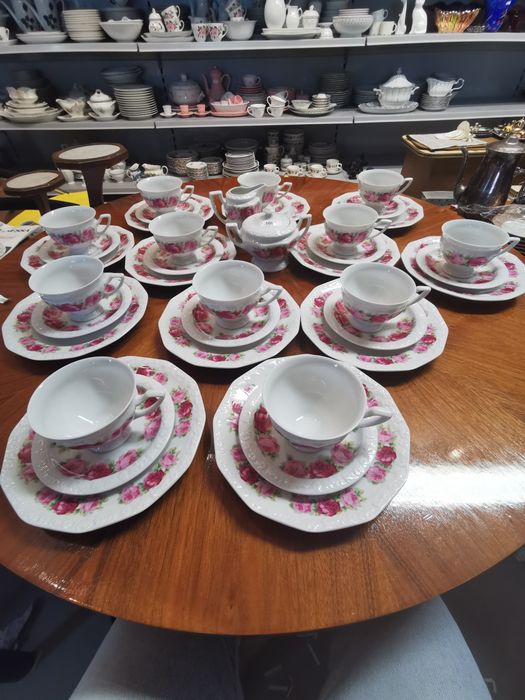Rosenthal Biała Maria Classic Rose serwis 12 os trio 1697