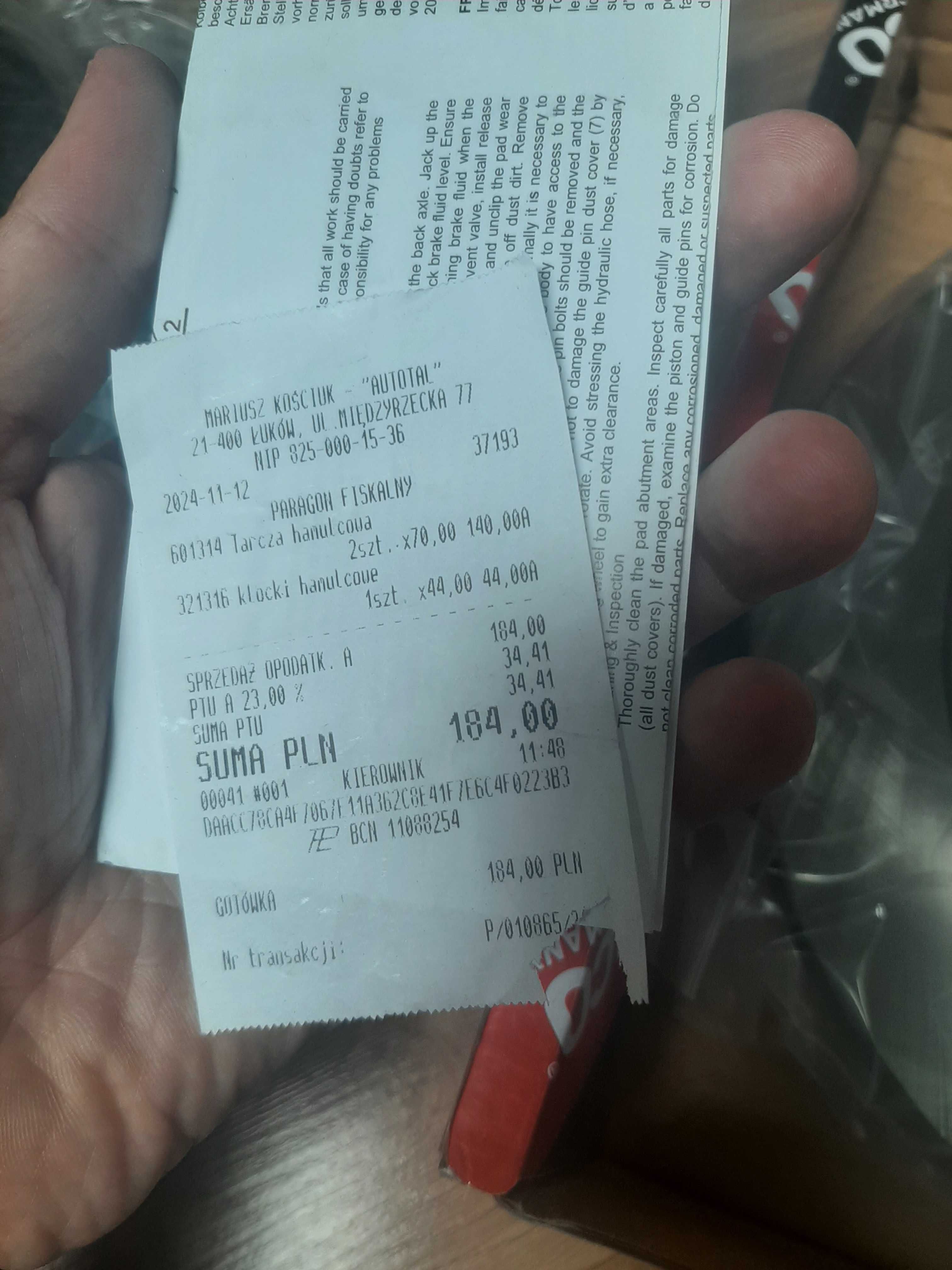 Tarcze i klocki hamulcowe tył HYUNDAY i30/KIA ceed