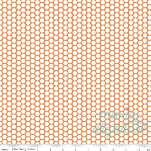 Oportunidade: Tecido 100% algodão a 6€/m - White Honeycomb Orange