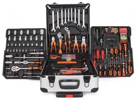 Набір автомобільних та домашніх інструментів 187шт у валізі на колесах