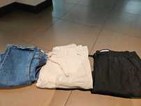 4 x spodnie bershka, reserved, 36-38, dla chlopca, jeans, bojowki