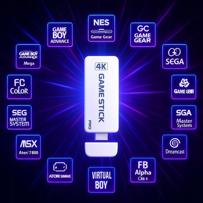 KONSOLA TELEWIZYJNA Gra PS1 20000 Gier Retro 2 Pady HDMI 15 Emulatorów