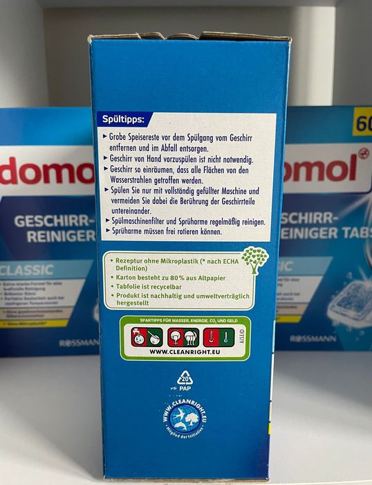 Domol 180 tabletek do zmywarki z Niemiec 3 sztuki