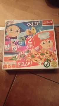 Gra planszowa 2w1 trefl pizza i sklep