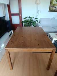 Stół z litego drewna 140x100 z możliwością rozłożenia (190x100)
