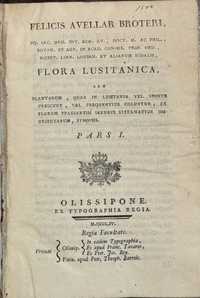 Flora Lusitanica - Felix Avelar Brotero - 1804