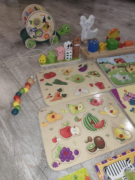 Drewniane zabawki dla maluszka