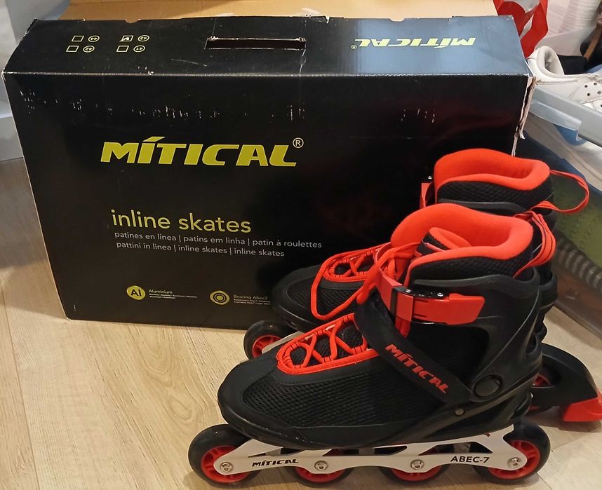 Patins in line usado apenas uma vez