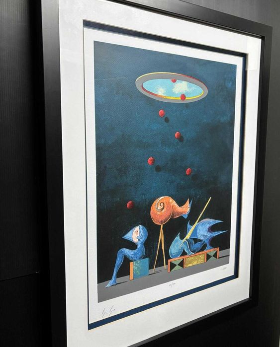 Serigrafia sobre papel, autoria de Cruzeiro Seixas e Alfredo Luz