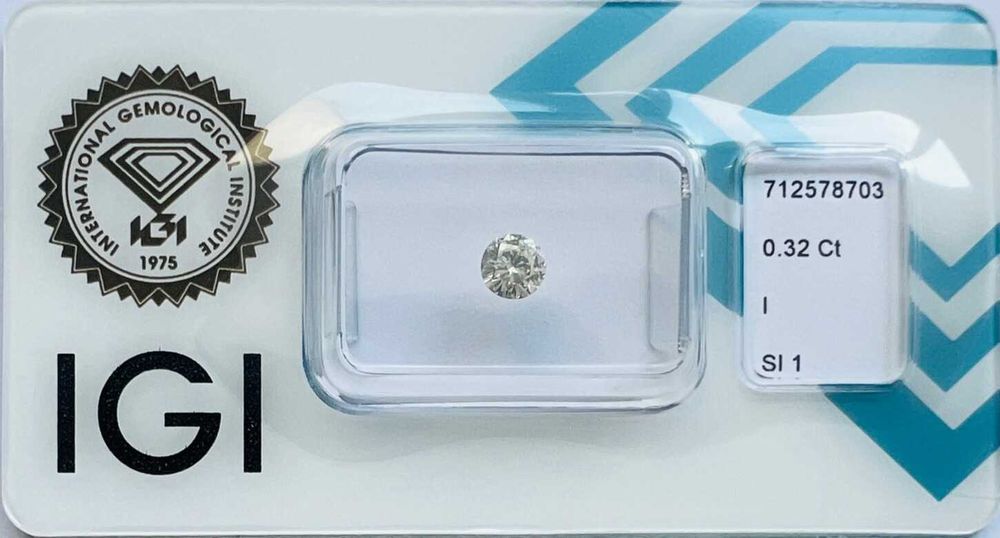 Diament (Naturalny) BRYLANT okrągły IGI 0.32ct SL1