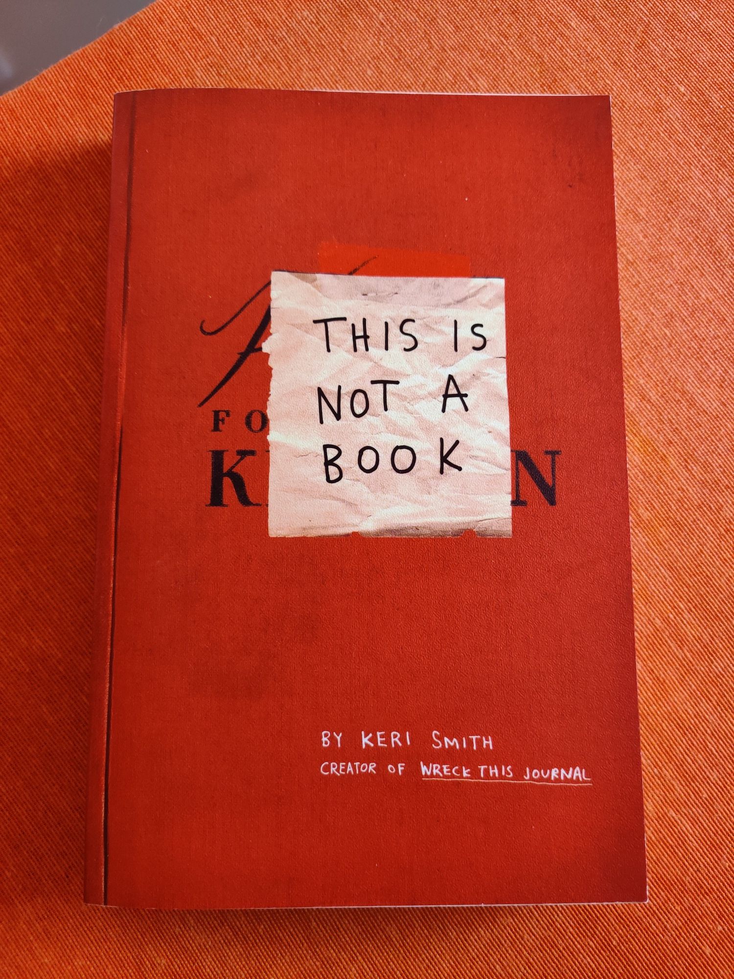 Livro criativo "this is not a book", Keri Smith OFERTA PORTES
