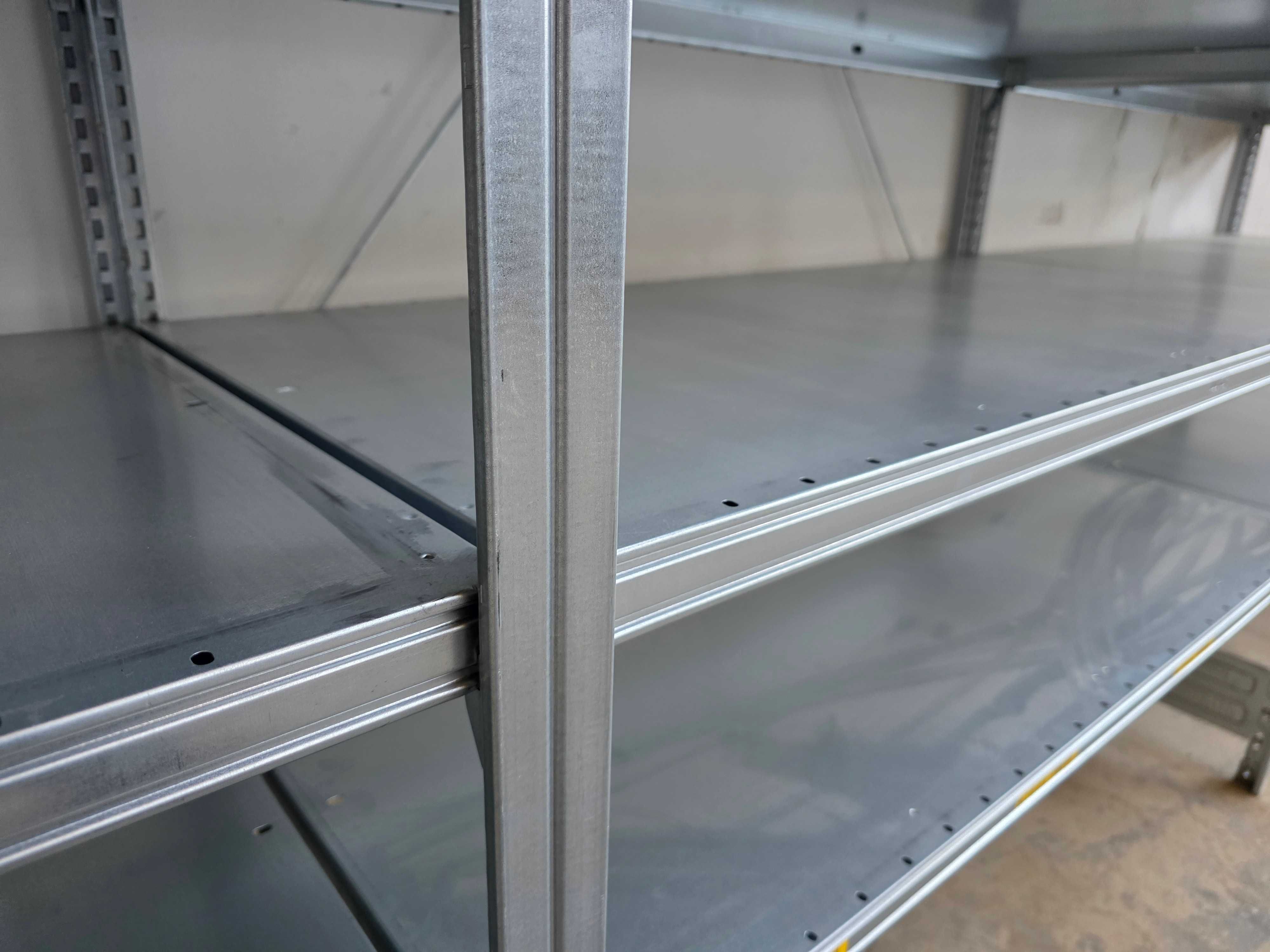 Regał Metalowy 62x220x400cm/21 Magazynowy Ocynk Garaż Piwnica Warsztat