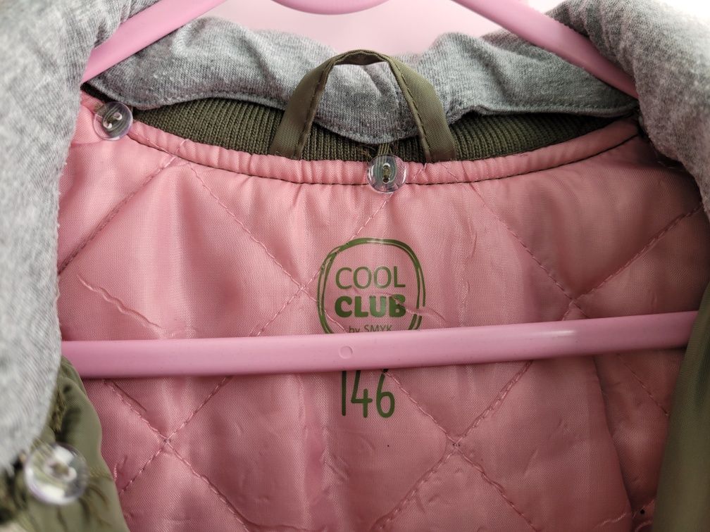 Kurtka bomberka wiosenno-jesienna Cool Club_khaki, r. 140/146