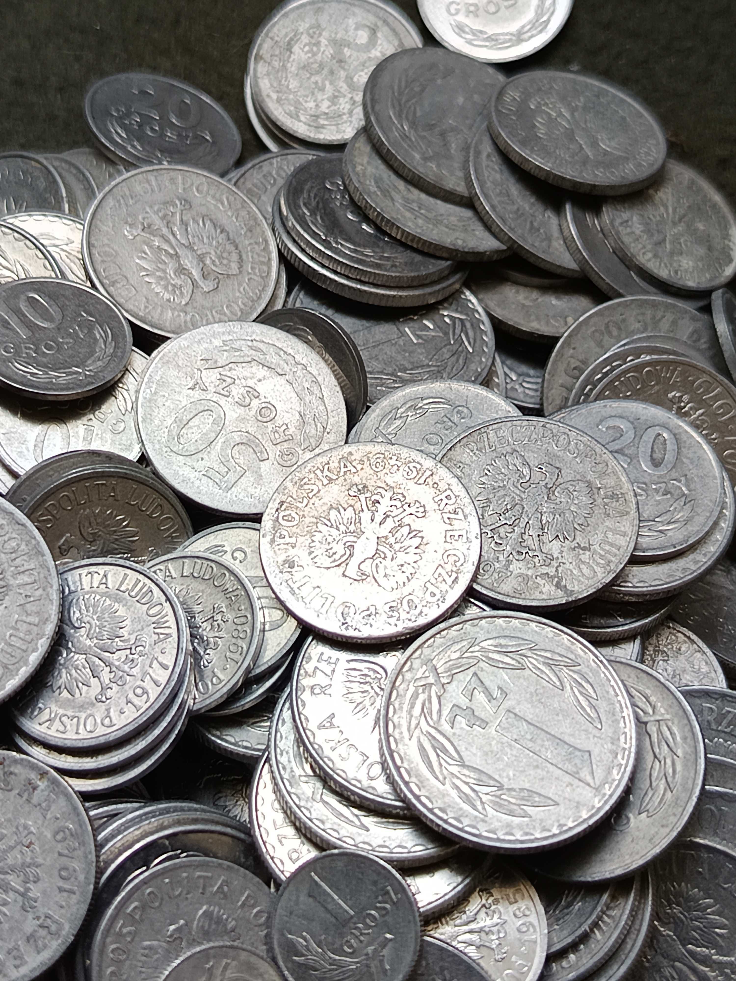 Sprzedam 1 kilogram monet aluminiowych z okresu PRL