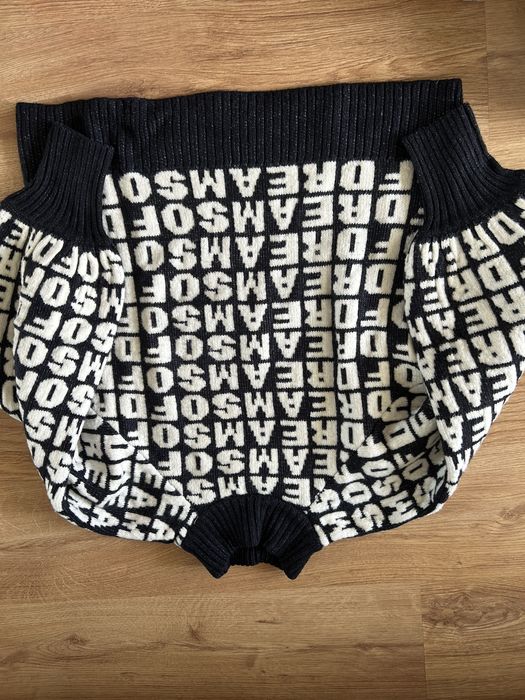 Sweter damski H&M napisy wełna jesień zima gruby M