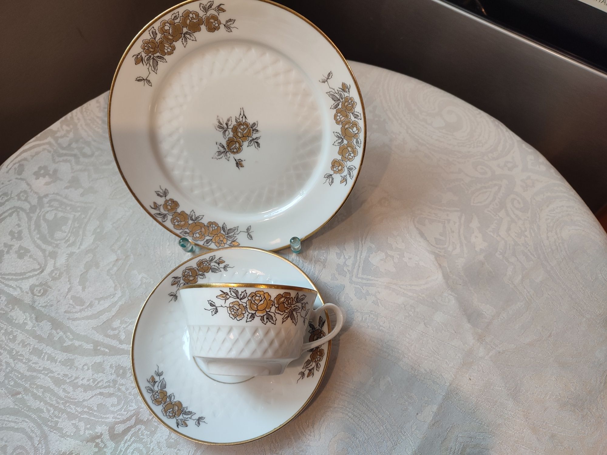 Śliczny trio porcelana Freiberger